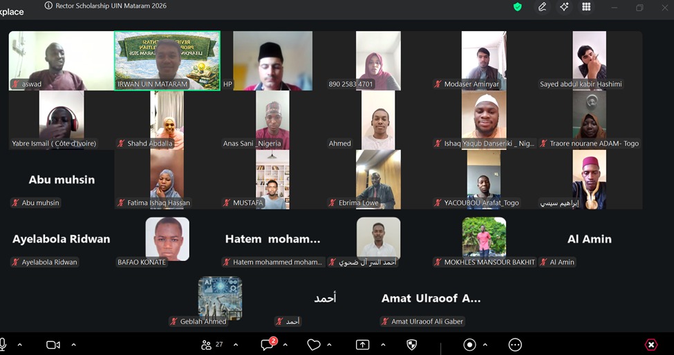 International Office–LP2M UIN Mataram Kawal Kedatangan Mahasiswa Asing, Perkuat Langkah Menuju World Class University